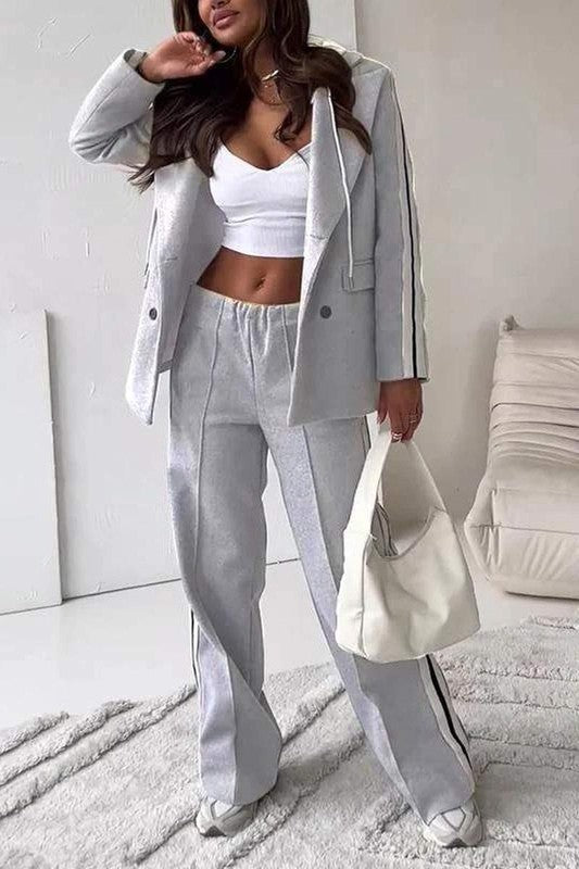 Hooded Two Piece Casual Suit