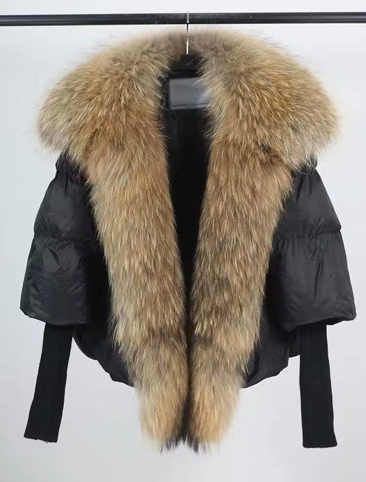 Fox Collar Down Jacket