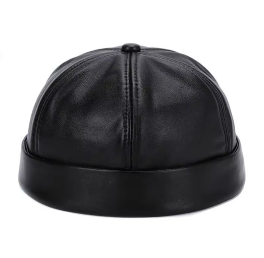 Leather Beanie