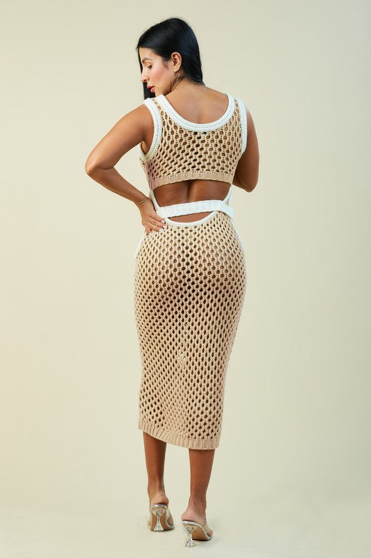 Crochet Cutout Dress