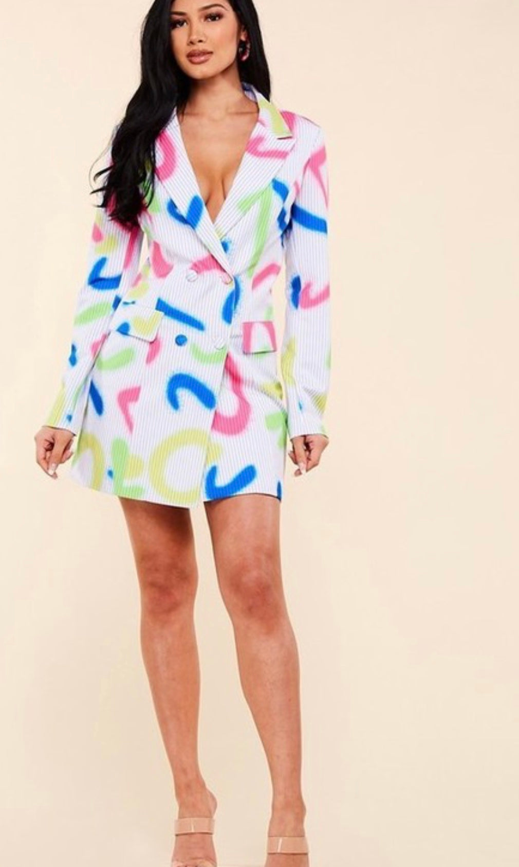 Graffiti Blazer Dress