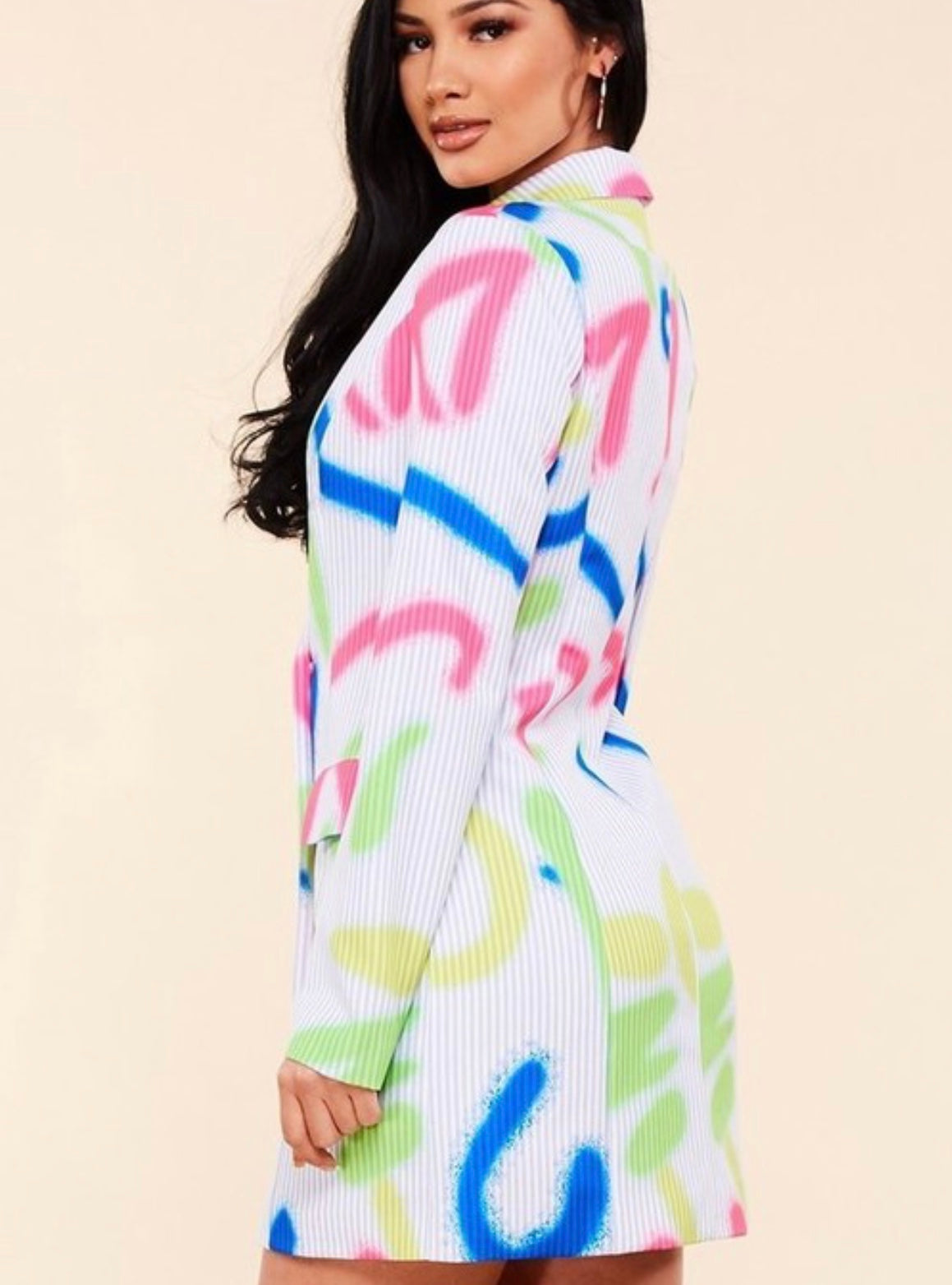 Graffiti Blazer Dress