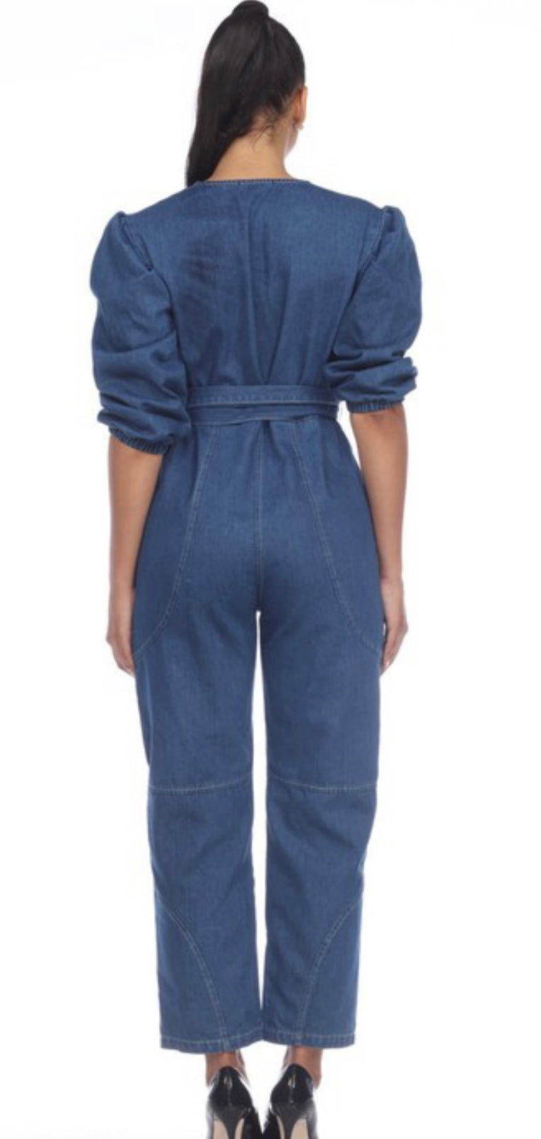 Denim Straight Leg One Piece