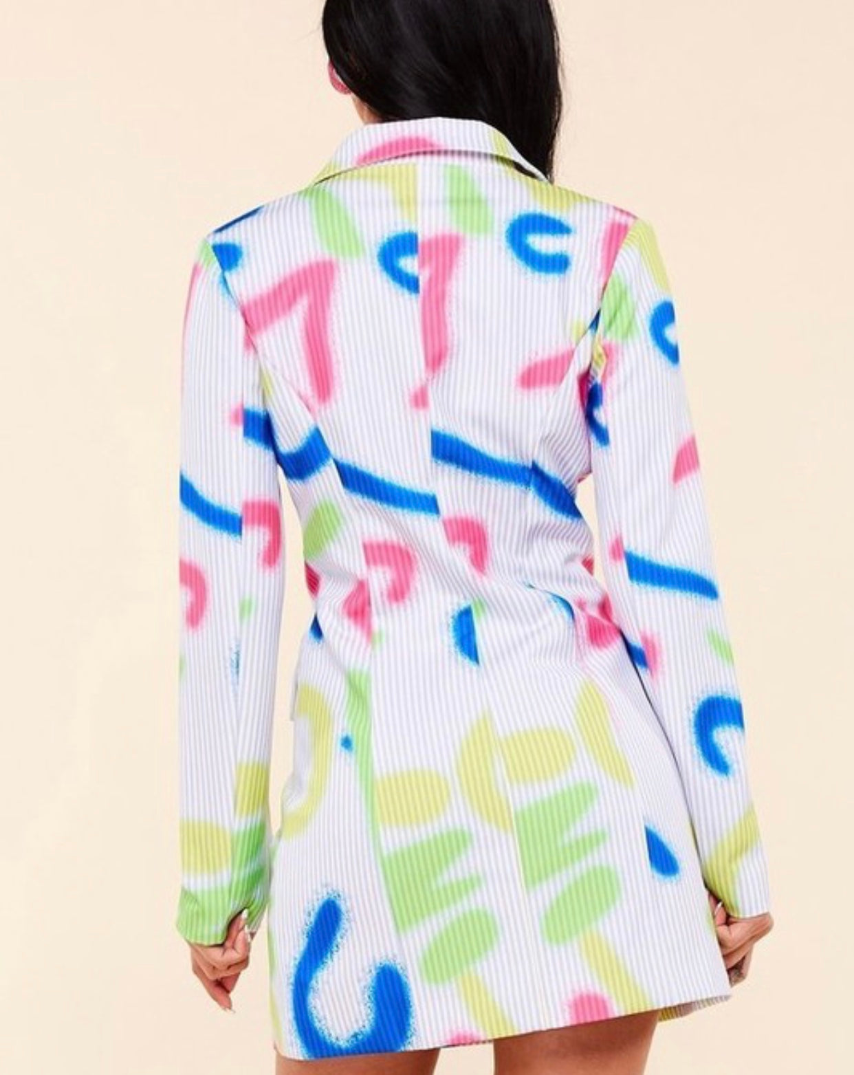 Graffiti Blazer Dress